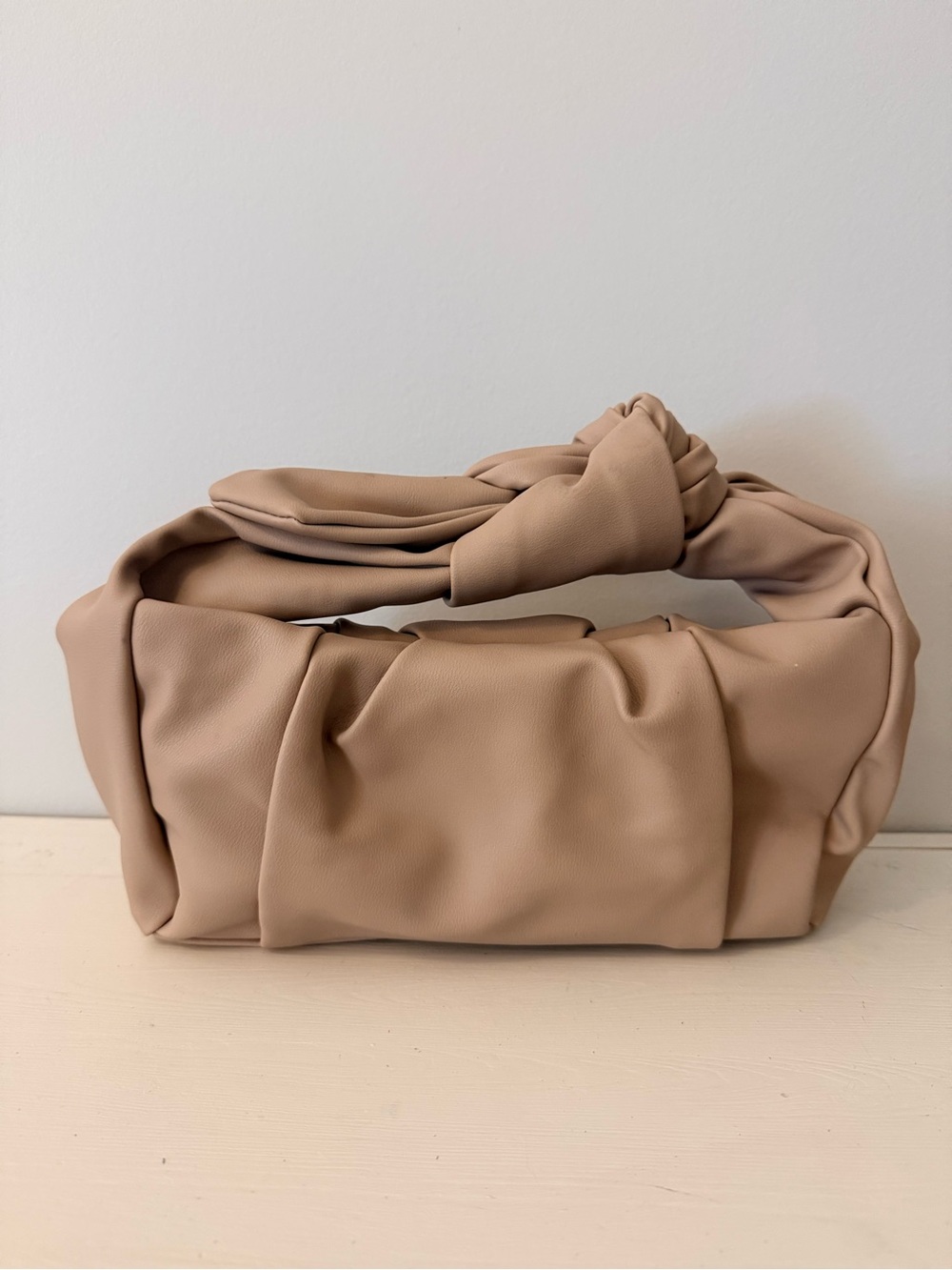 Dynamite Nude Leather Tie Purse *Never Used*